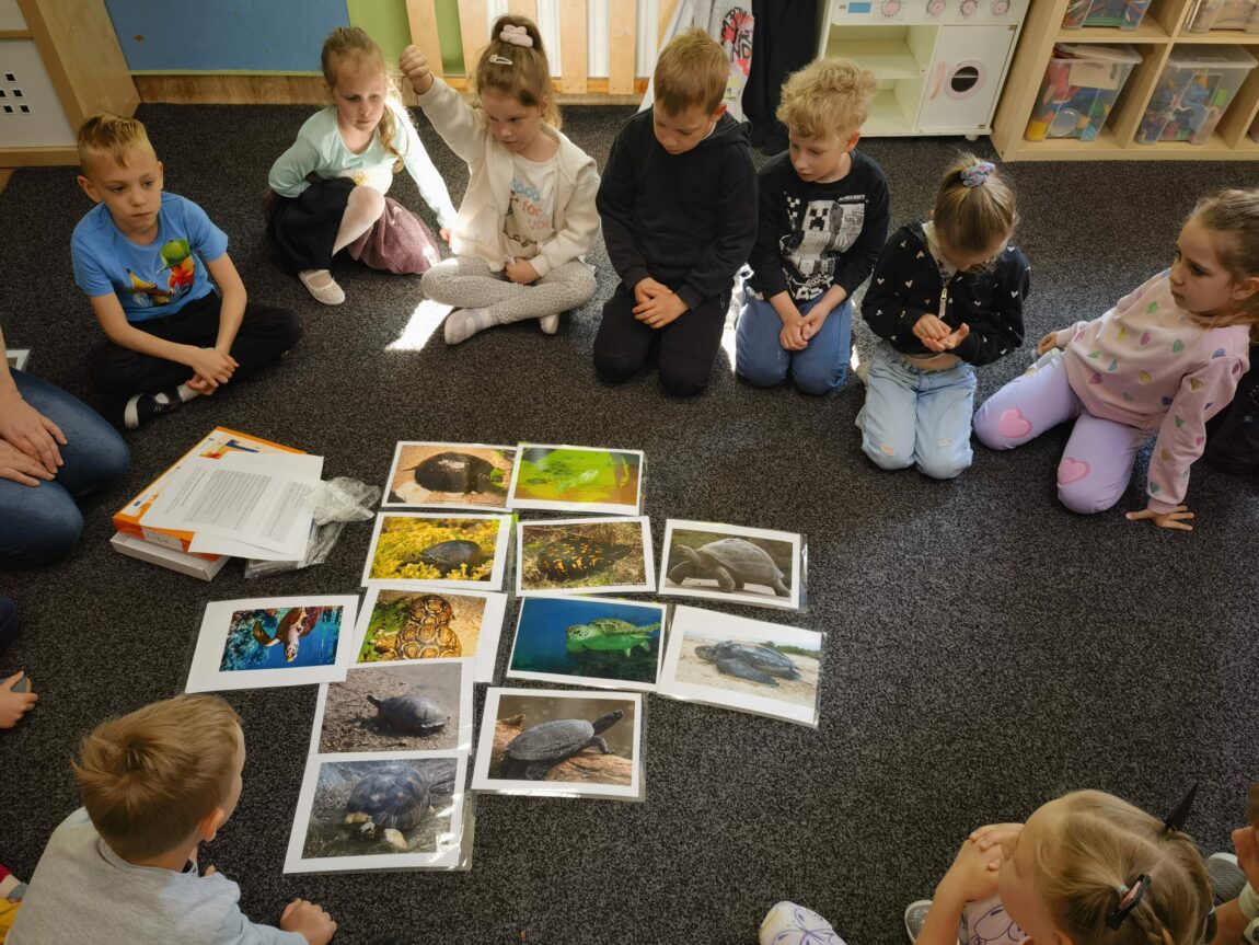Zajęcia z Panią Jolą z Biblioteki w Lulkowie