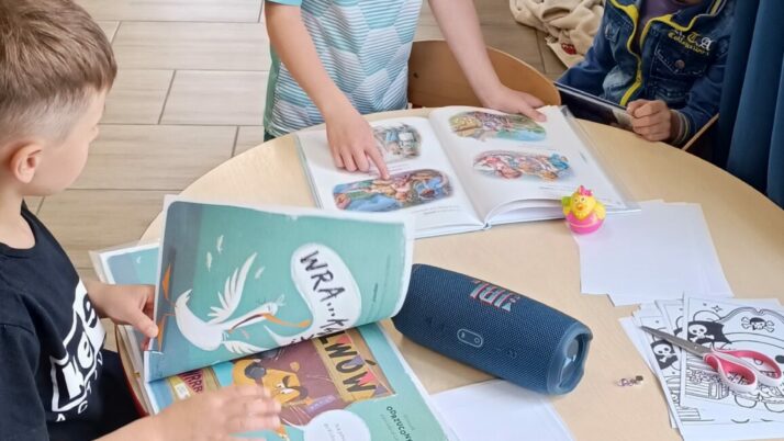 Zajęcia z Panią Jolą z Biblioteki